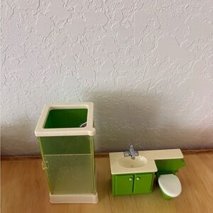 1970s Fisher-Price Green Bathroom